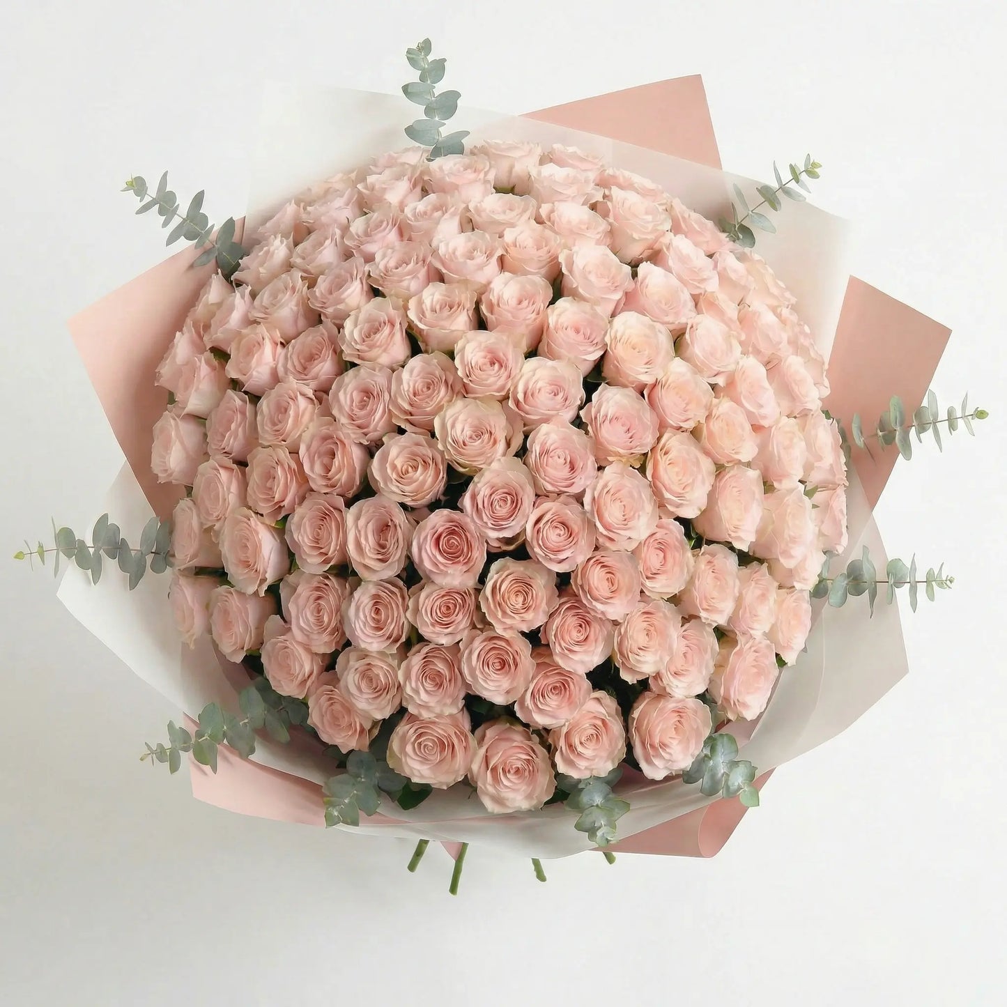 High-End Bouquet of 50 Pink Roses