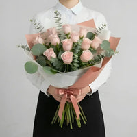 Premium Bouquet of Pink Roses